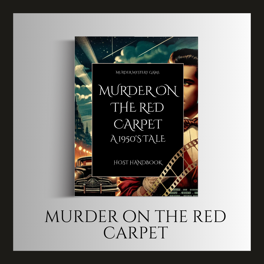 Murder On the Red Carpet : Murder Mystery Game 8 -10 Player - Murder Mystery  Games